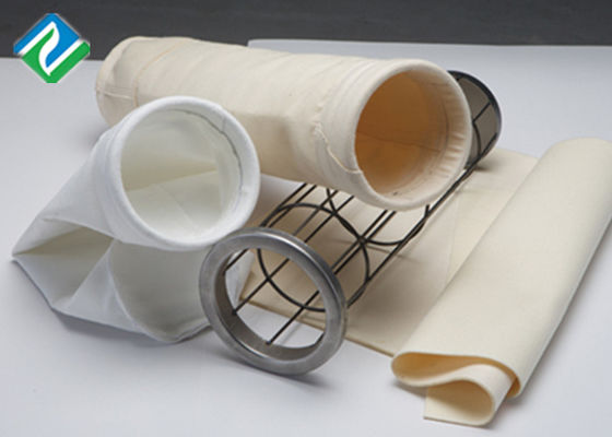 Tela tejida de la fibra de vidrio de PTFE bolsos de filtro del cemento de 25 micrones