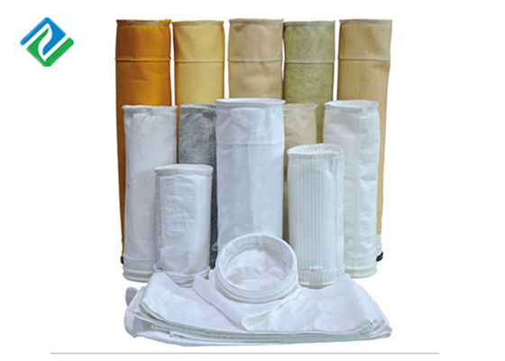 Cemento Silo 550gsm bolsos de filtro del poliéster de 300 micrones