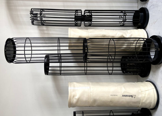 El tipo oval de soldadura fuerte jaula del bolso de filtro galvanizó el acero