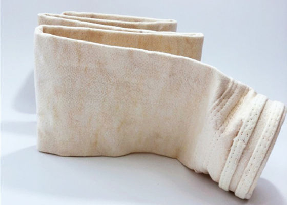 Bolsos de filtro del cemento de la eficacia de Aramid 5mg/Nm3 PTFE cubiertos